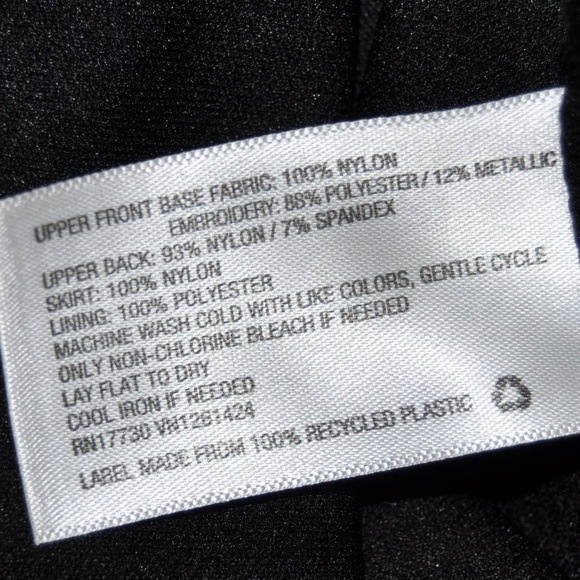 NEW Black High Neck Metallic Party Dress [C1] - Picture 6 of 6